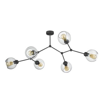 Surface-mounted chandelier FAIRY 6xE27/60W/230V black