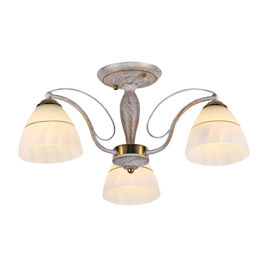 Surface-mounted chandelier FANETTA 3xE27/60W/230V