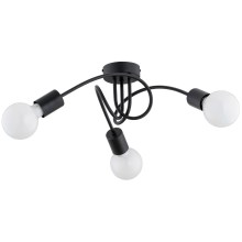 Surface-mounted chandelier FARTA 3xE27/60W/230V black