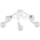 Surface-mounted chandelier INTER 5xE27/15W/230V white