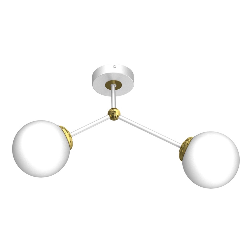 Surface-mounted chandelier JOY 2xE14/40W/230V white/gold