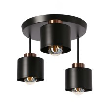 Surface-mounted chandelier OLENA 3xE27/60W/230V black