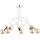 Surface-mounted chandelier TANGO 5xE27/15W/230V white/gold