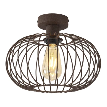 Surface-mounted chandelier WIRE 1xE27/15W/230V brown