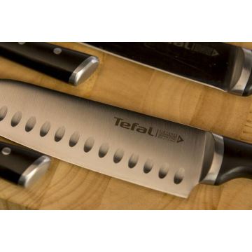 Tefal - Stainless steel knife santoku ICE FORCE 18 cm chrome/black