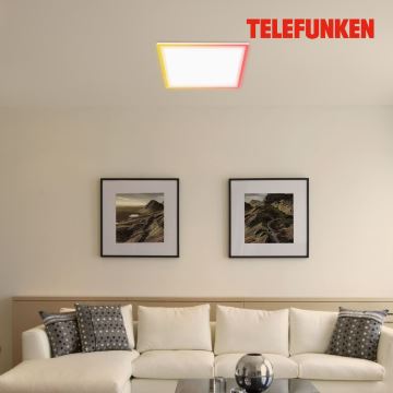 Telefunken 321206TF - LED RGBW Dimmable ceiling light LED/18W/230V 3000-6500K + remote control