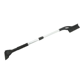 Telescopic car scraper with broom 100 cm black/silver