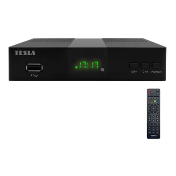 TESLA Electronics - DVB-T2 H.265 (HEVC) receiver 2xAAA + remote control