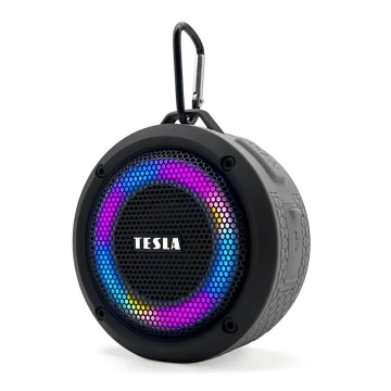 TESLA Electronics - LED RGB Wireless speaker 5W/1200 mAh/3,7V IPX7 grey