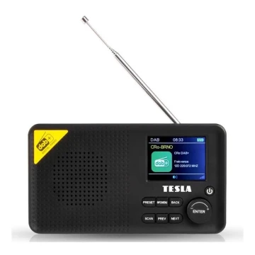 TESLA Electronics - Radio DAB+ FM 5W/1800 mAh black