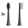 TESLA Smart - SET 2x Replacement head for sonic toothbrush TS200 black