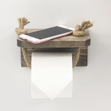 Toilet paper holder 10x17 cm spruce