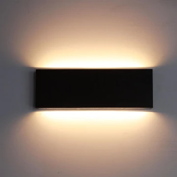 Top Light - LED Outdoor wall light OBLIGO LED/12W/230V IP65 black