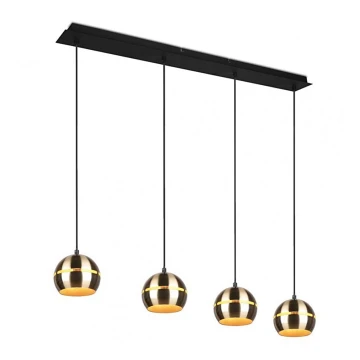 Trio - Chandelier on a string FLETCHER 4xE14/40W/230V brass