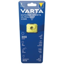 Varta 18631201401 - LED Dimmable rechargeable headlamp OUTDOOR SPORTS LED/5V IPX4 yellow