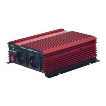 Voltage converter 1000W/12/230V + USB