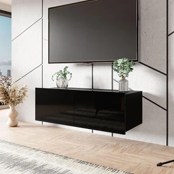 Wall cabinet CALABRINI 34x105 cm black