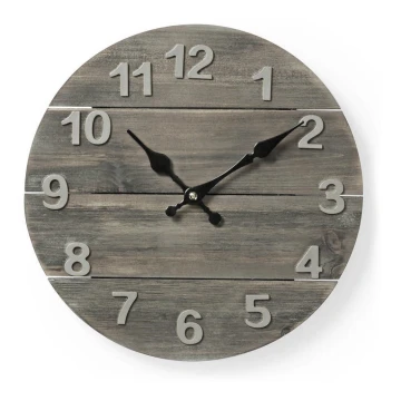 Wall clock 1xAA/1,5V spruce 30 cm