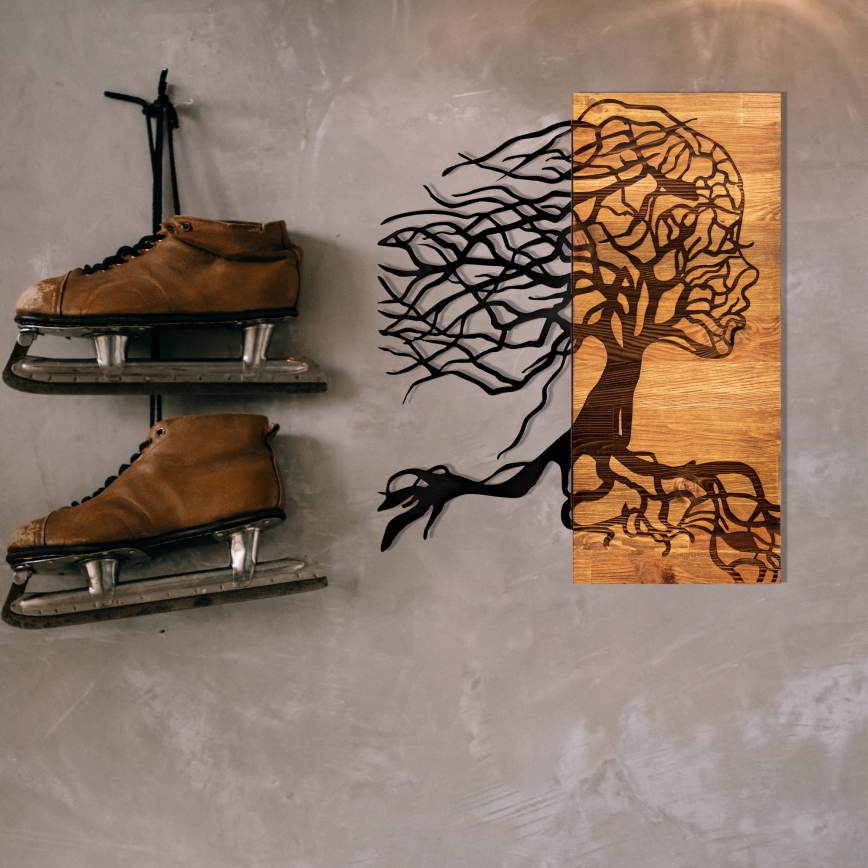 Wall decoration 47x58 cm Tree of Life wood/metal