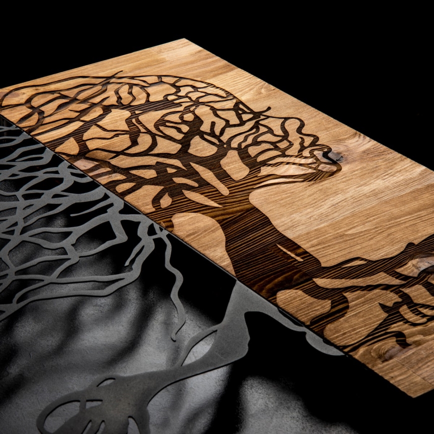 Wall decoration 47x58 cm Tree of Life wood/metal