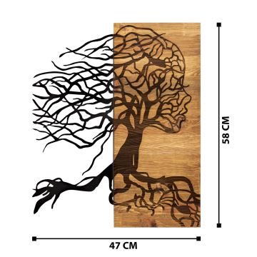 Wall decoration 47x58 cm Tree of Life wood/metal