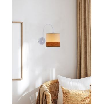 Wall lamp BIANCO 1xE27/40W/230V white/brown