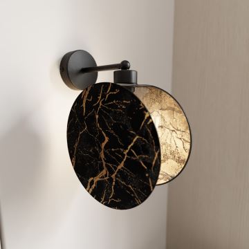 Wall lamp MOTIF 1xE27/15W/230V black/gold