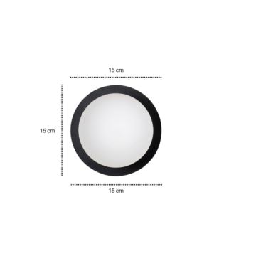 Wall light MINERVA 1xE14/10W/230V black