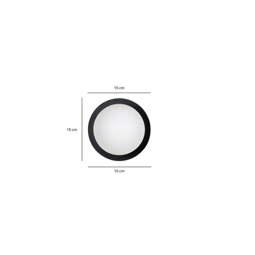 Wall light MINERVA 1xE14/10W/230V black