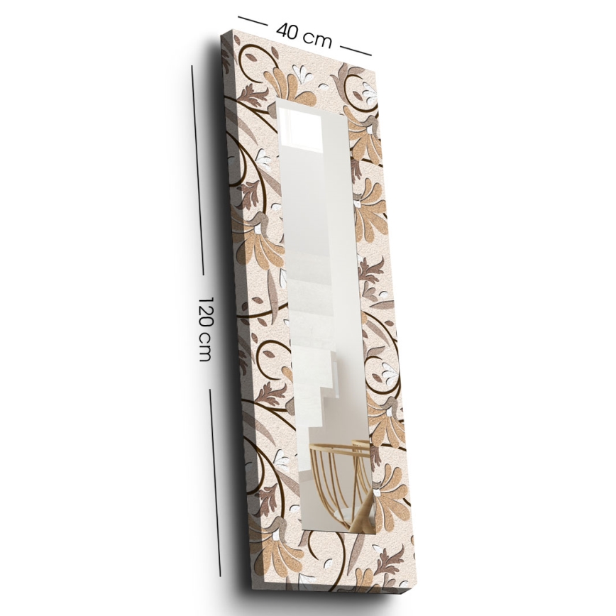 Wall mirror 120x40 cm blooms