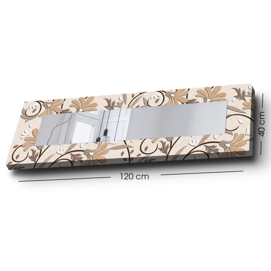 Wall mirror 120x40 cm blooms