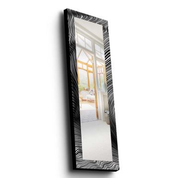 Wall mirror 120x40 cm pine/black