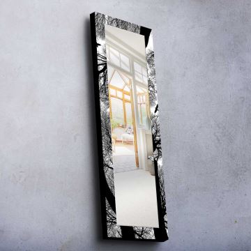 Wall mirror 120x40 cm pine/trees