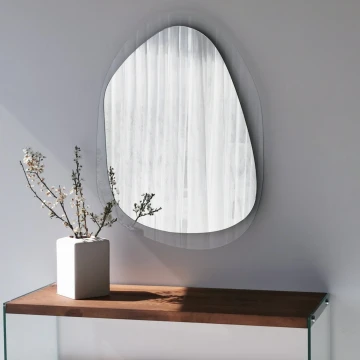 Wall mirror 55x75 cm clear
