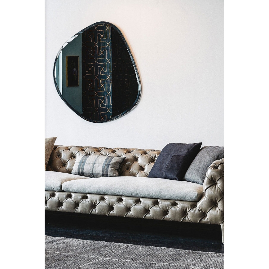 Wall mirror 60x60 cm black