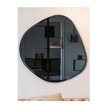 Wall mirror 60x60 cm black