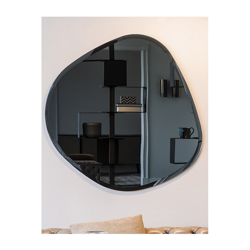 Wall mirror 60x60 cm black