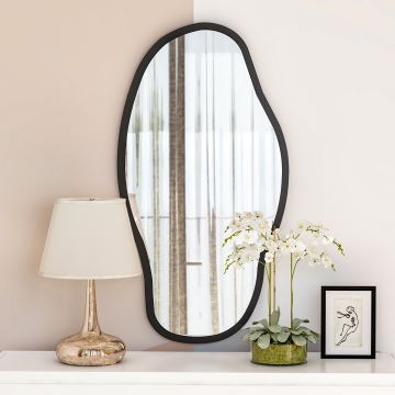 Wall mirror COULDY 85x45 cm black