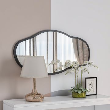 Wall mirror COULDY 85x45 cm black