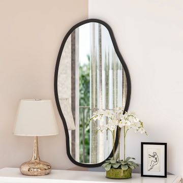 Wall mirror COULDY 85x45 cm black