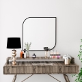 Wall mirror KAPPA 62x62 cm black