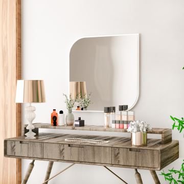 Wall mirror KAPPA 62x62 cm white