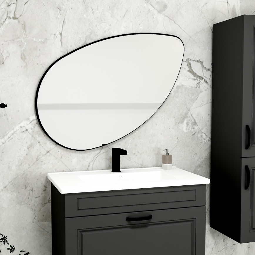 Wall mirror LUCAS 101,5x59,8 cm black