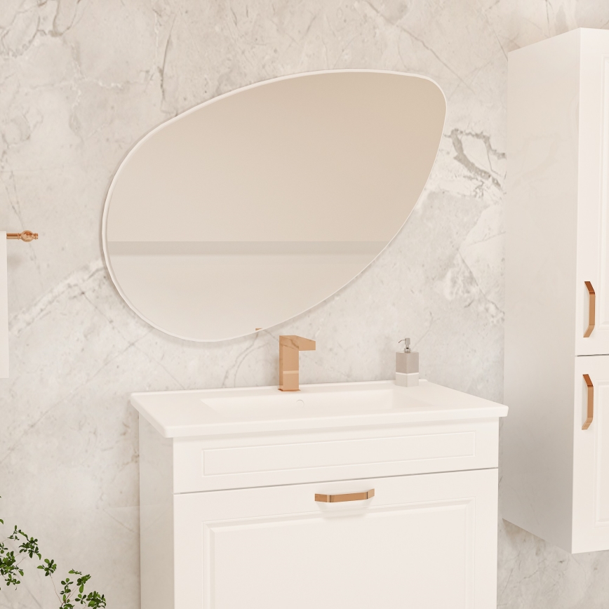 Wall mirror LUCAS 101,5x59,8 cm white