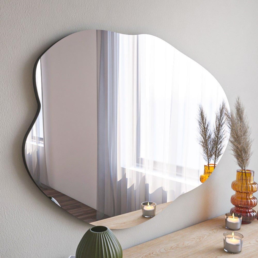 Wall mirror OHHO 85x60 cm black