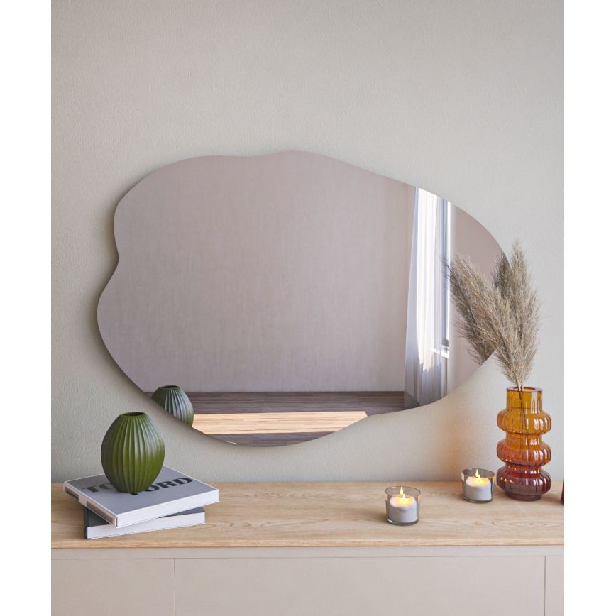 Wall mirror OHHO 85x60 cm black