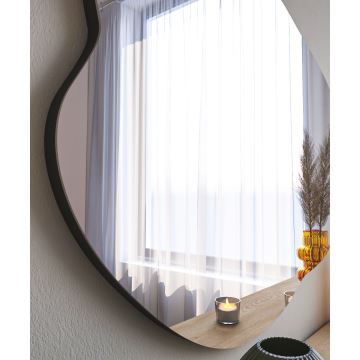 Wall mirror OHHO 85x60 cm black