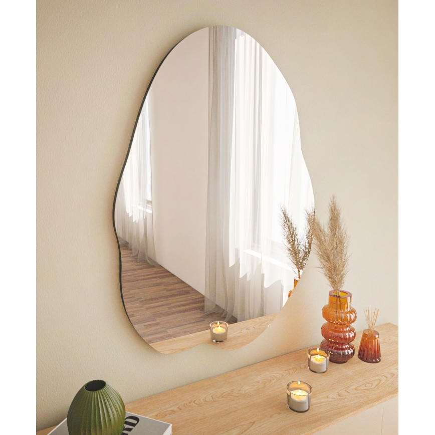 Wall mirror OHHO 85x60 cm black