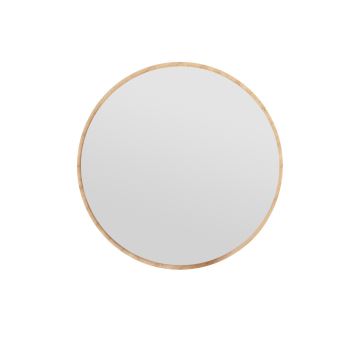 Wall mirror OZZE d. 60 cm brown