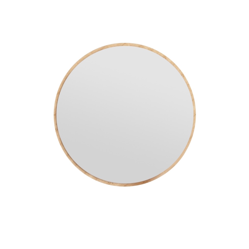 Wall mirror OZZE d. 60 cm brown